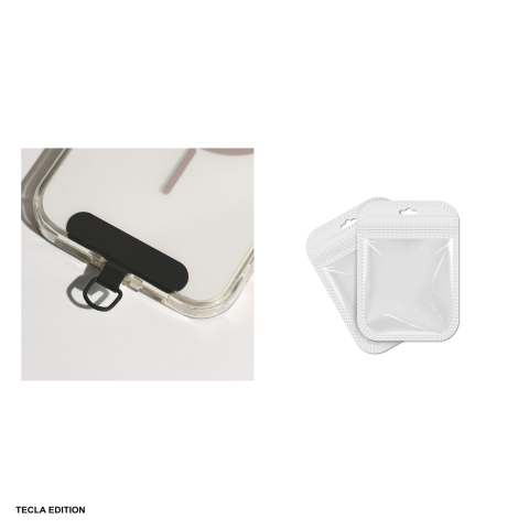 Insertie metalica universala pentru prinderea snurului la telefon, Negru [3]