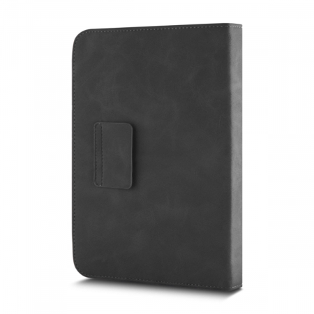 Husa universala tableta 9 - 10 inch, cu suport pliabil vizualizare, buzunar carduri, banda elastica, 270 x 205 x 25 mm, 269g, neagra [2]