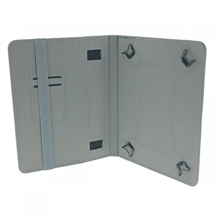 Husa universala tableta 9 - 10 inch, cu suport pliabil vizualizare, buzunar carduri, banda elastica, 270 x 205 x 25 mm, 269g, neagra [1]
