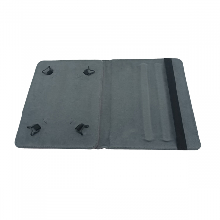 Husa universala tableta 9 - 10 inch, rotativa 360 de grade, cu suport pliabil vizualizare, banda elastica, 268 x 204 x 17 mm, 265g, rosie [2]