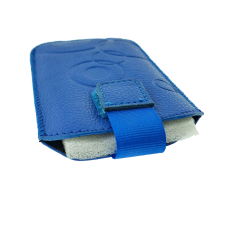 Husa universala tip saculet, din piele ecologica, Esperanza 90662, dimensiune M, 125 x 75 x 15mm, albastra inchis [3]