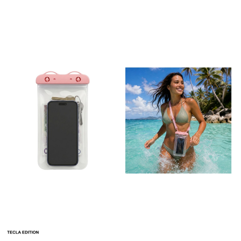 Husa universala Waterproof rainbow, Carcasa, Roz [4]