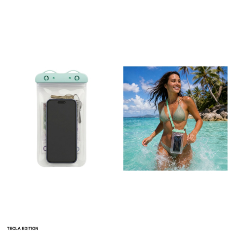 Husa universala Waterproof rainbow turquoise, Carcasa, Verde [4]