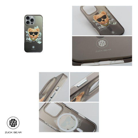 Husa Zuck Bear Harold pentru iPhone 16 Pro Max, Carcasa, Negru [3]