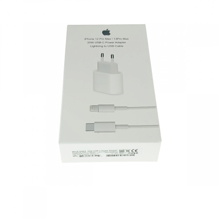 Incarcator 20W cu port USB-C, lightning to USB-Cable,  pentru Apple, A2347, priza retea EU, in blister, alb [1]