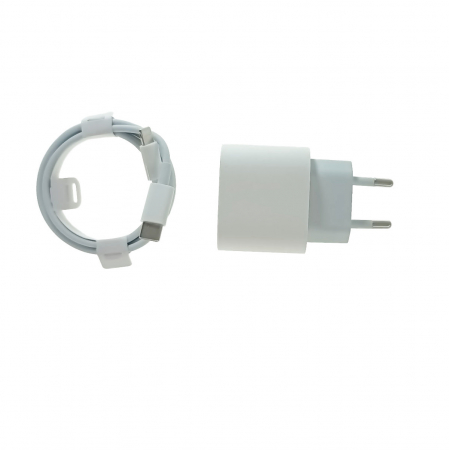 Incarcator 20W cu port USB-C, lightning to USB-Cable,  pentru Apple, A2347, priza retea EU, in blister, alb [4]