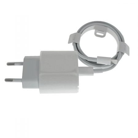 Incarcator 20W cu port USB-C, lightning to USB-Cable,  pentru Apple, A2347, priza retea EU, in blister, alb [2]