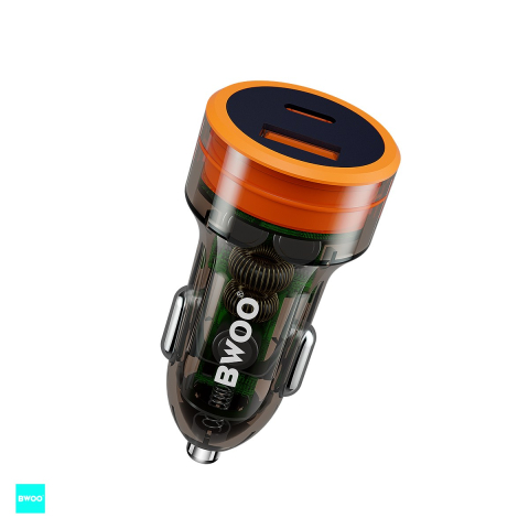 Incarcator auto - Incarcator auto BWOO, PD 38 W, 1x USB-C, transparent