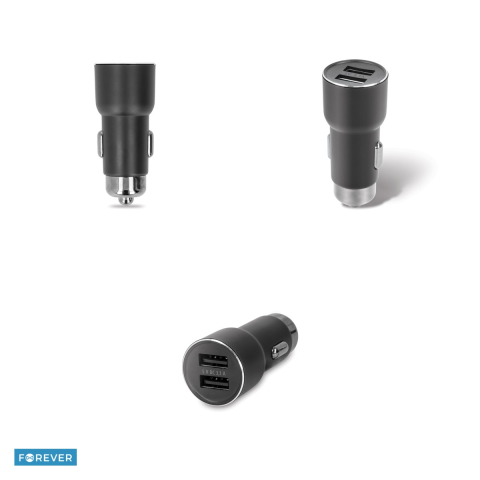Incarcator auto Forever CC-04, 3.1 A, 2x USB, negru [3]