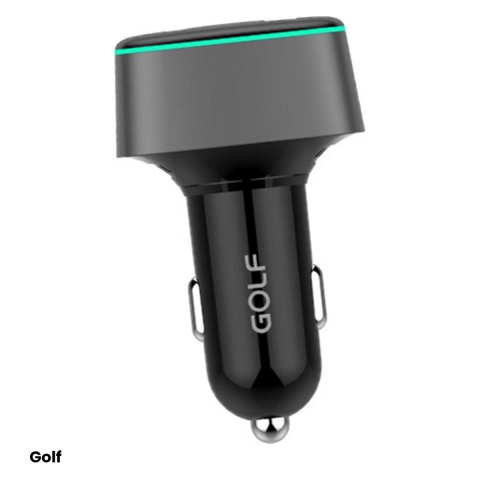 Accesorii IT - Incarcator auto Golf GF-C17, 1x USB-A QC 3.0 si 1x USB-C PD, 100 W, 12-24 V, culoare neagra
