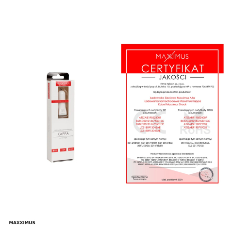 Incarcator auto Maxximus, PD QC 18 W, 1x USB + 1x USB-C, alb [3]