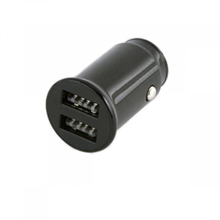 Priza bricheta auto - Incarcator auto Platinet 44992, 2 porturi USB, 2.1 A, protectie scurt circuit, negru