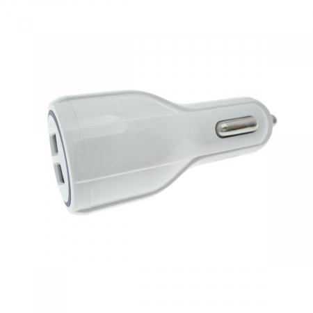 Incarcator auto rapid Qualcomm QC 3.0, 2 x USB, 36W, 3.1A, alb [2]