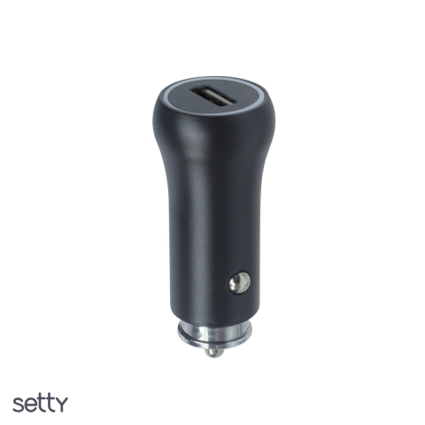 Incarcator auto Setty A-241, 2.4 A, 1x USB, negru [3]