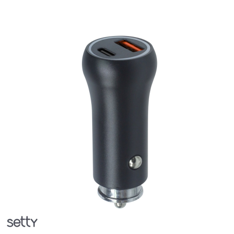 Incarcator auto Setty AC-201, 20 W, negru [3]