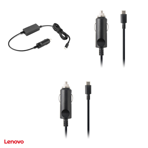 Incarcator auto USB-C Lenovo 65W USB-C DC Travel Adapter pentru laptop, intrare 12/24 V DC, 65 W, PD 3.0, negru, 40AK0065WW [3]