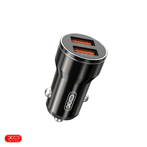 Accesorii IT - Incarcator auto XO CC48, 2.4 A, 2x USB, negru