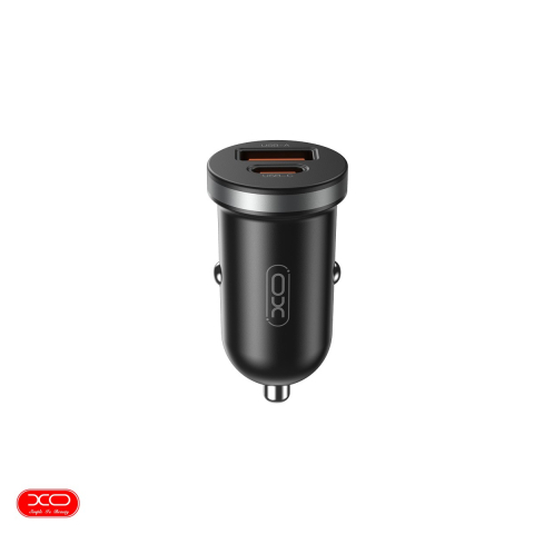 Accesorii IT - Incarcator auto XO CC56, PD QC 30 W, 1x USB + 1x USB-C, negru