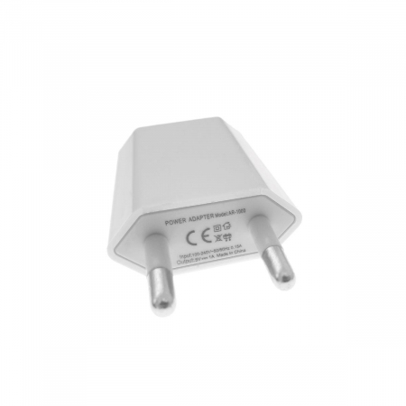 Incarcator de perete, adaptor de alimentare USB,1000 mA, alb [1]