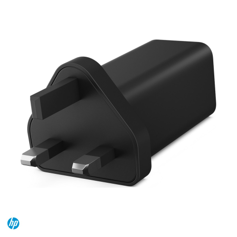 Accesorii IT - Incarcator de perete HP 65W GaN Wall Charger, USB-C PD 3.0, 65 W, stecher detasabil, cablu USB-C 2 m inclus, negru, C90CKUT