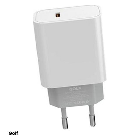 Incarcator de retea Golf GF-U32, 1x USB-C PD, 30 W, culoare alba [0]