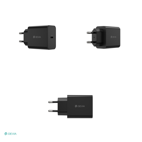 Incarcator Devia, PD 45 W, 3A, 1x USB-C, dimensiuni 82x45x28 mm, negru [3]