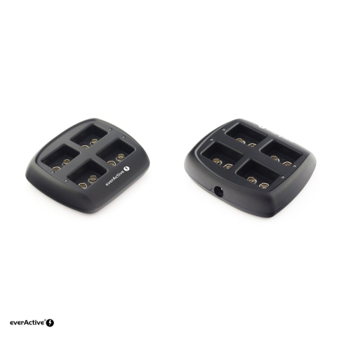 Incarcator everActive NC-109 pentru acumulatori 9V Ni-MH (6HR61, 8.4 V si 7.2 V), 4 canale independente, indicatoare LED, alimentator de retea inclus [3]