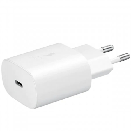 Incarcator la retea cu port USB tip C, Samsung EP-TA800EWE Super Fast Charging, 5V 3A, maxim 25W, alb [2]