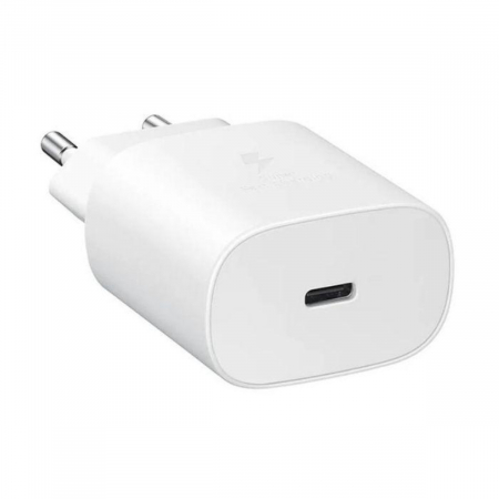 Accesorii IT - Incarcator la retea cu port USB tip C, Samsung EP-TA800EWE Super Fast Charging, 5V 3A, maxim 25W, alb