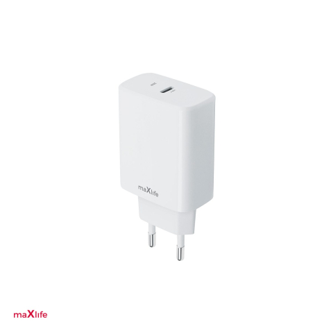 Incarcatoare telefoane - Incarcator Maxlife MXTC-10-20C, PD QC 20 W, 1x USB-C, alb