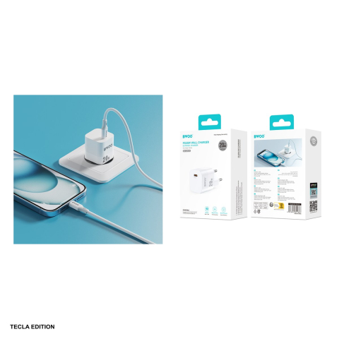 Incarcator priza BWOO CDA155, 20W, 1 x USB-C, Power Delivery, Alb [4]