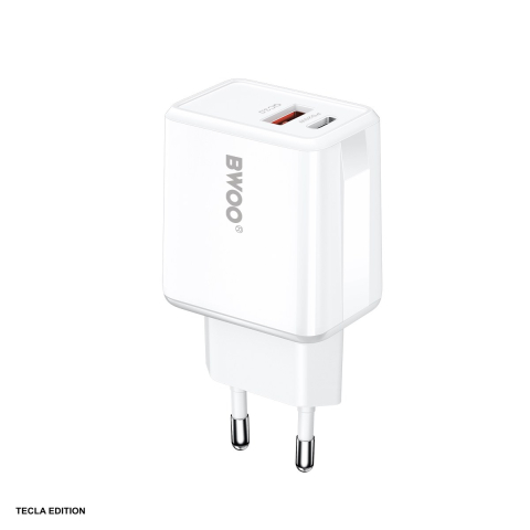 Accesorii IT - Incarcator priza BWOO CDA182, 38W, 1 x USB-A, 1 x USB-C, Quick Charge, Alb