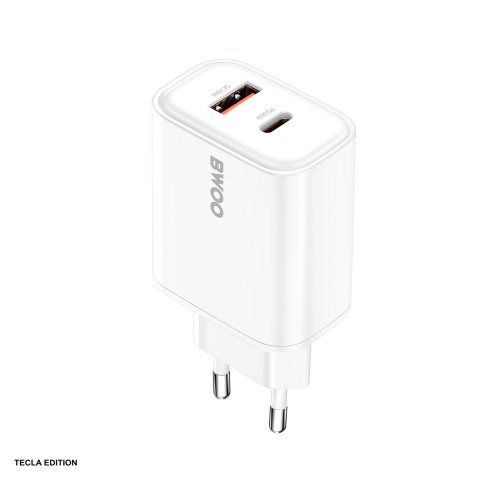Accesorii IT - Incarcator priza BWOO CDA207, 36W, 1 x USB-A, 1 x USB-C, Power Delivery, Alb