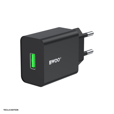 Accesorii IT - Incarcator priza BWOO CDA249, 2.4A, 1 x USB-A, Quick Charge, Negru
