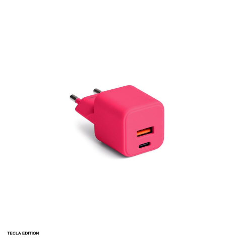 Accesorii smartphone - Incarcator priza Colorum CLS30-AC-02, 30W, 1 x USB-A, 1 x USB-C, Power Delivery, Magenta