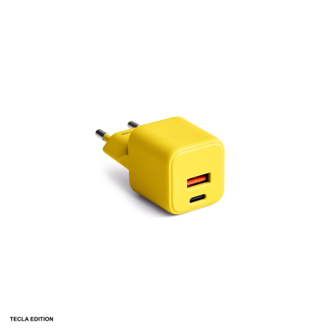 Accesorii smartphone - Incarcator priza Colorum CLS30-AC-05, 30W, 1 x USB-A, 1 x USB-C, Power Delivery, Galben