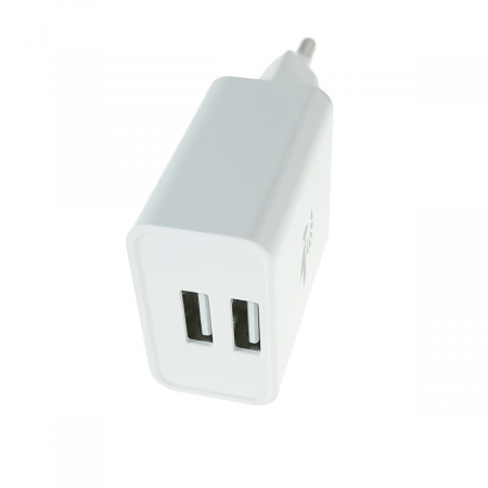 Incarcator priza EU, Dual Ports, Fast Charge, BeePower BC2 50013, 5V 2.4 A, 2 porturi USB, alb [1]