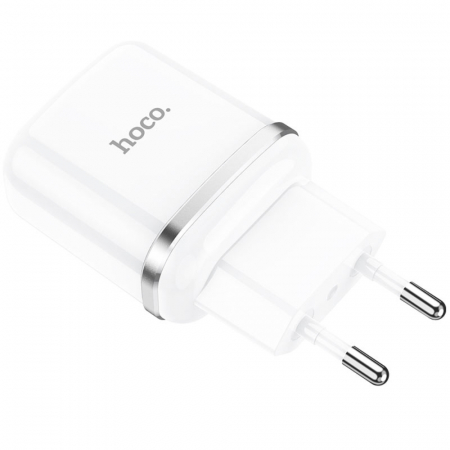 Incarcator priza EU, HOCO N3 Single Port, QC 3.0, 5V / 3 A, 18W, 1 x USB, alb [2]