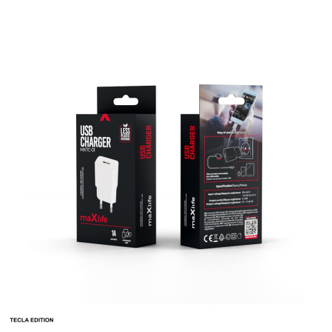 Incarcator priza Maxlife MXTC-01, 1A, 1 x USB-A, Alb [4]