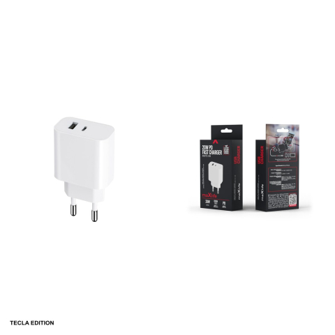 Incarcator priza Maxlife MXTC-06, 20W, 1 x USB-C, 1 x USB-A, Power Delivery, Quick Charge, Alb [6]