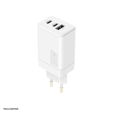 Accesorii IT - Incarcator priza Maxlife MXTC-08-65ACC, 65W, 2 x USB-C, 1 x USB-A, Power Delivery, Quick Charge, Alb