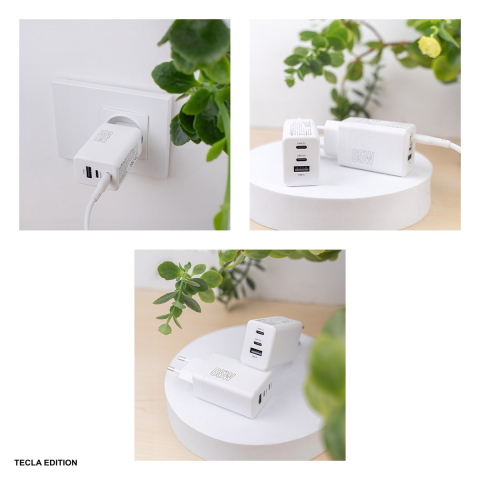 Incarcator priza Maxlife MXTC-08-65ACC, 65W, 2 x USB-C, 1 x USB-A, Power Delivery, Quick Charge, Alb [5]