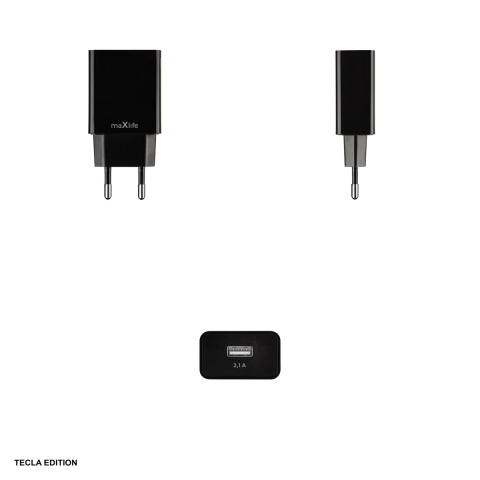 Incarcator priza Maxlife MXTC-11, 2.1A, 1 x USB-A, Fast Charge, Negru [3]