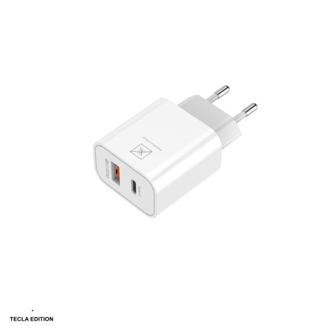 Accesorii IT - Incarcator priza Maxximus Alfa, 20W, 1 x USB-A, 1 x USB-C, Power Delivery, Quick Charge, Alb