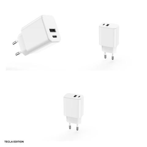 Incarcator priza Setty, 20W, 1 x USB-A, 1 x USB-C, Alb [3]