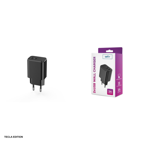 Incarcator priza Setty, 3A, 2 x USB-A, Quick Charge, Negru [4]