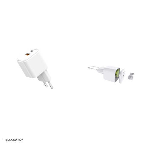 Incarcator priza Setty LSGaN-AC-200, 20W, 1 x USB-A, 1 x USB-C, Alb [4]