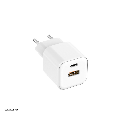 Accesorii smartphone - Incarcator priza Setty LSGaN-AC-200, 20W, 1 x USB-A, 1 x USB-C, Alb