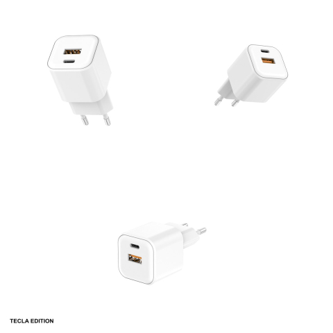 Incarcator priza Setty LSGaN-AC-200, 20W, 1 x USB-A, 1 x USB-C, Alb [3]