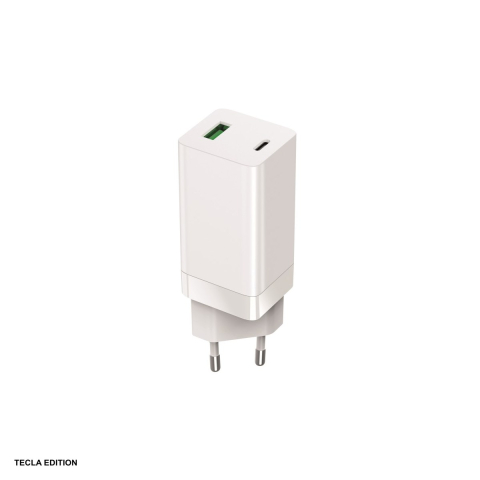 Accesorii IT - Incarcator priza Setty LSI-02, 65W, 1 x USB-A, 1 x USB-C, Power Delivery, Quick Charge, GaN, Alb
